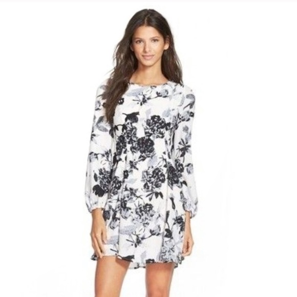Everly Dresses & Skirts - Everly Black & White Floral Dress